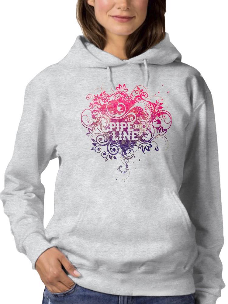 Pipeline Waveflower Floral Graphic Design - Women's Hoodie - Picture 8 of 13