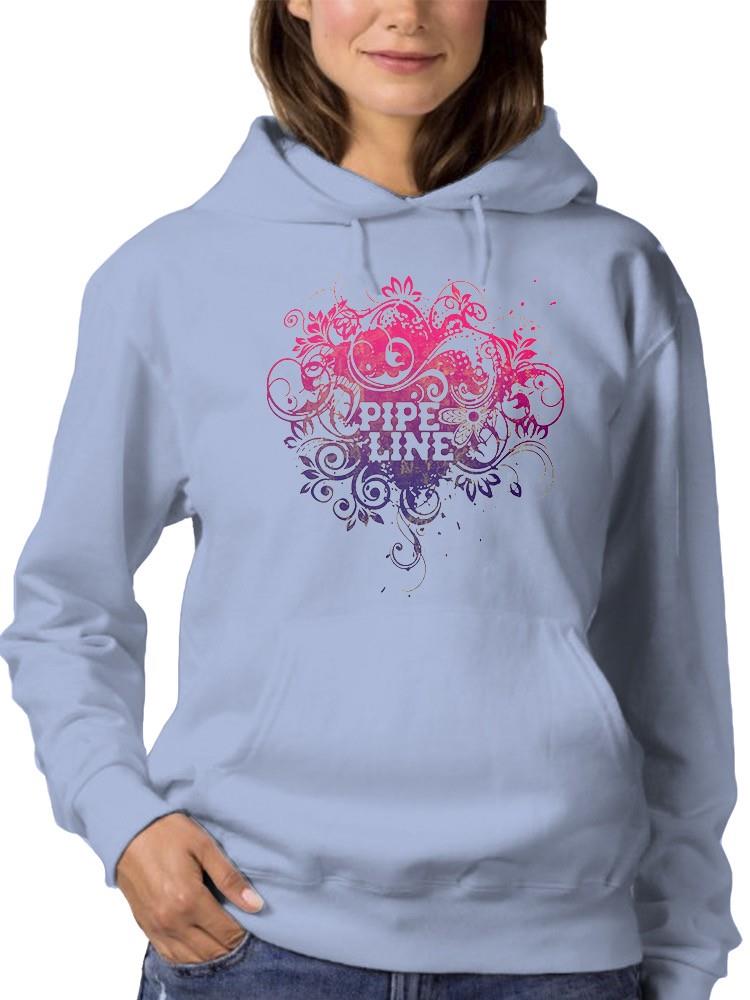 Pipeline Waveflower Floral Graphic Design - Women's Hoodie - Picture 11 of 13