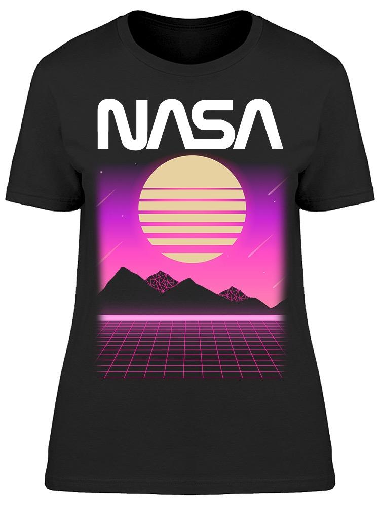 Offiziell lizenziertes NASA Geometric Sunset - Damen T-Shirt - Bild 7 von 7