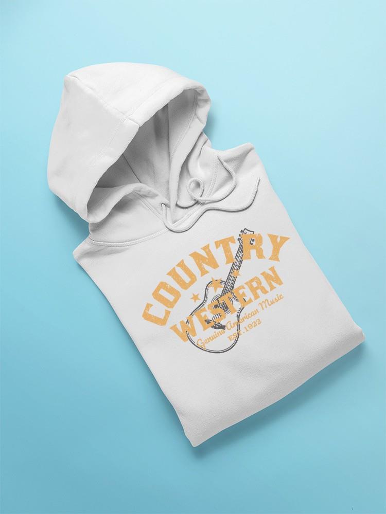 Country Western Music Hoodie Men's White - Picture 5 of 5