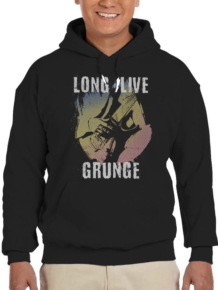 Long Live Grunge Music Tee Hoodie Men's Black - Picture 3 of 5