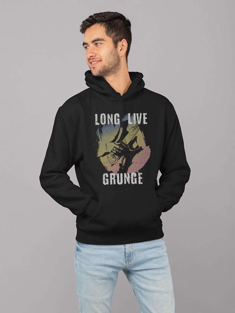 Long Live Grunge Music Tee Hoodie Men's Black - Picture 4 of 5