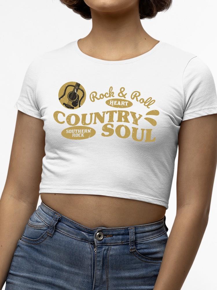Camiseta corta para guitarra Music Saves Us blanca para mujer - Imagen 4 de 6