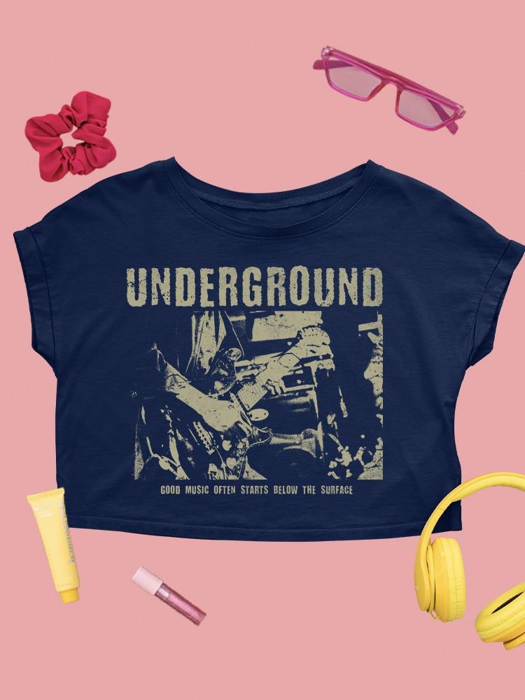 Woke Is Not A Bad Thing Tee Crop Tee Damen Navy - Bild 6 von 6