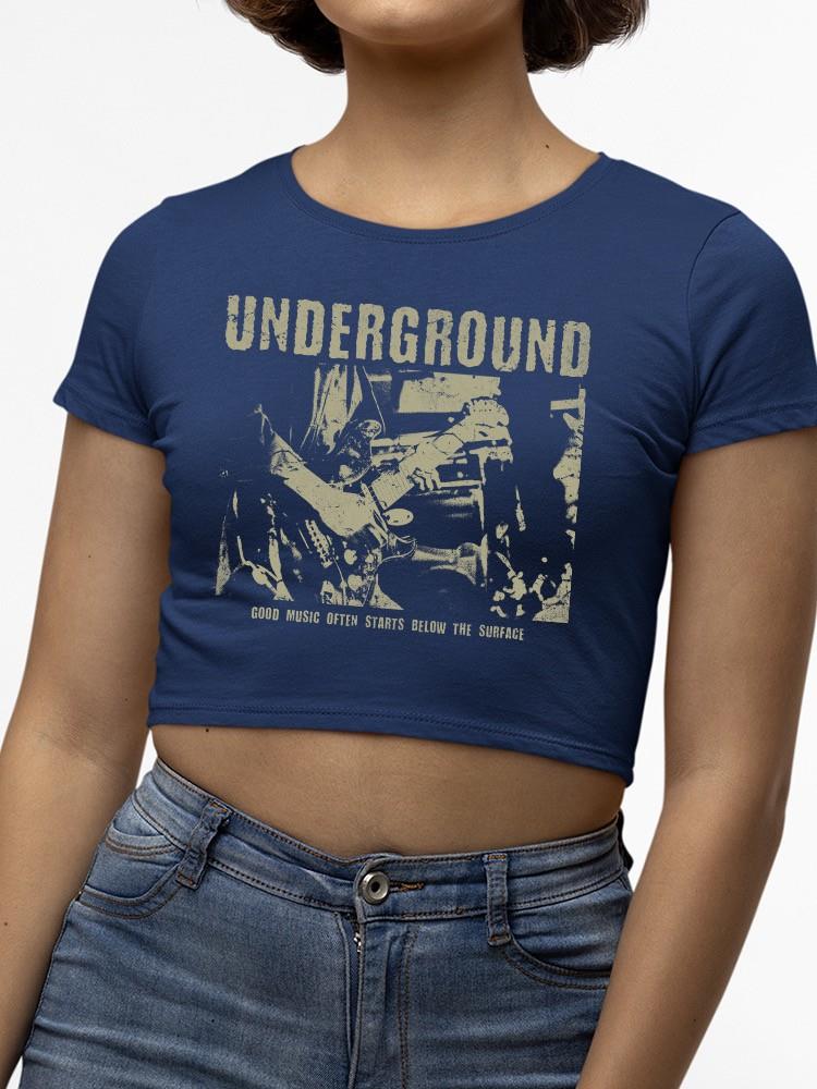 Woke Is Not A Bad Thing Tee Crop Tee Damen Navy - Bild 4 von 6