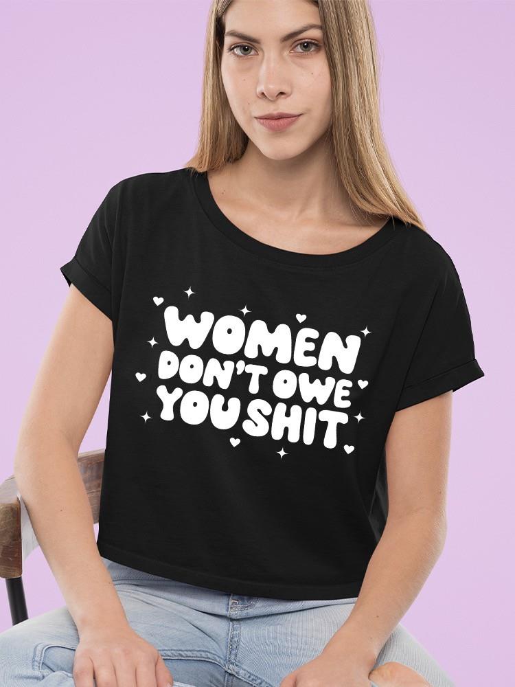 Socialist Tee Crop Tee Damen schwarz - Bild 5 von 6