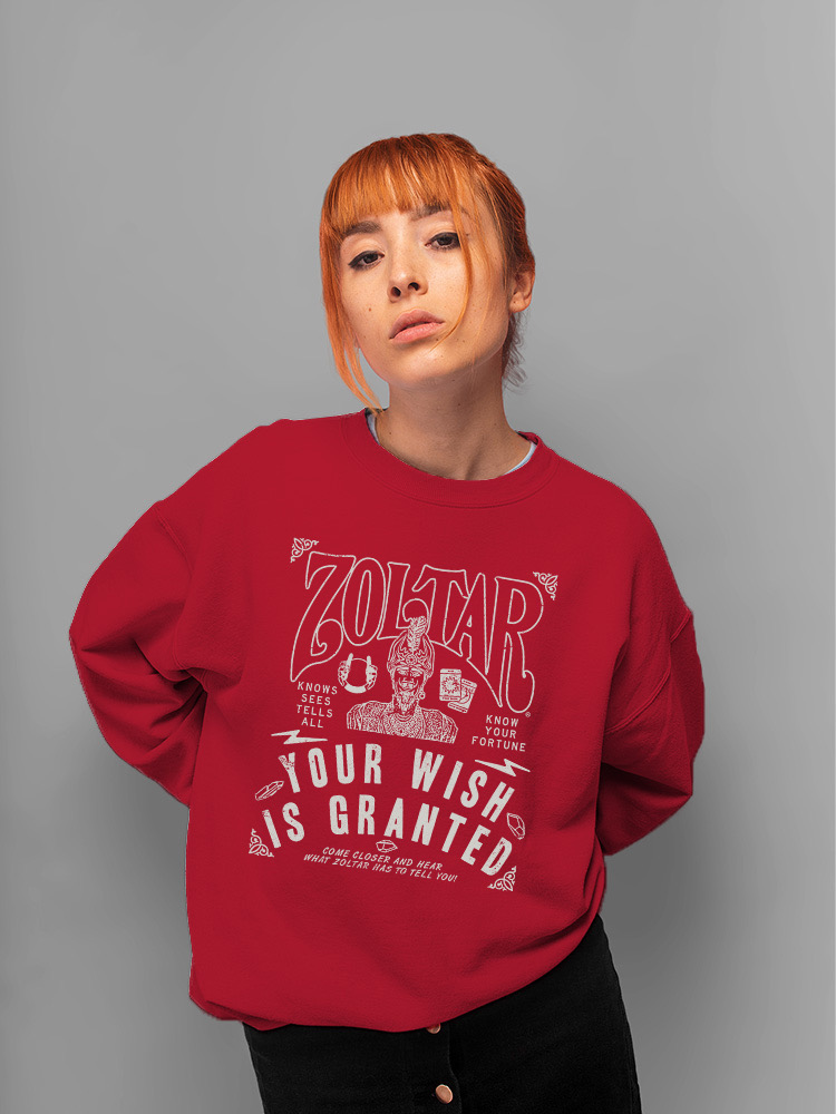 Offiziell lizenziertes Zoltar Your Wish Is Granted - Damen Sweatshirt - Bild 12 von 13