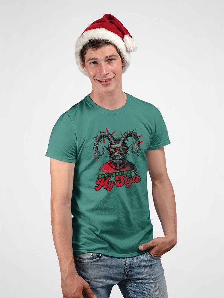 Don't Kramp My Style Suéter Humor Oscuro Navidad Hombre Camiseta - Imagen 6 de 13
