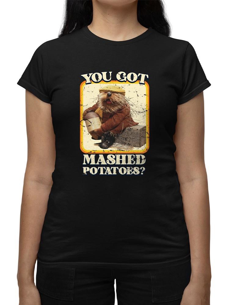 Funny Mashed Potatoes Vintage Graphic Women's T-shirt - Picture 5 of 22