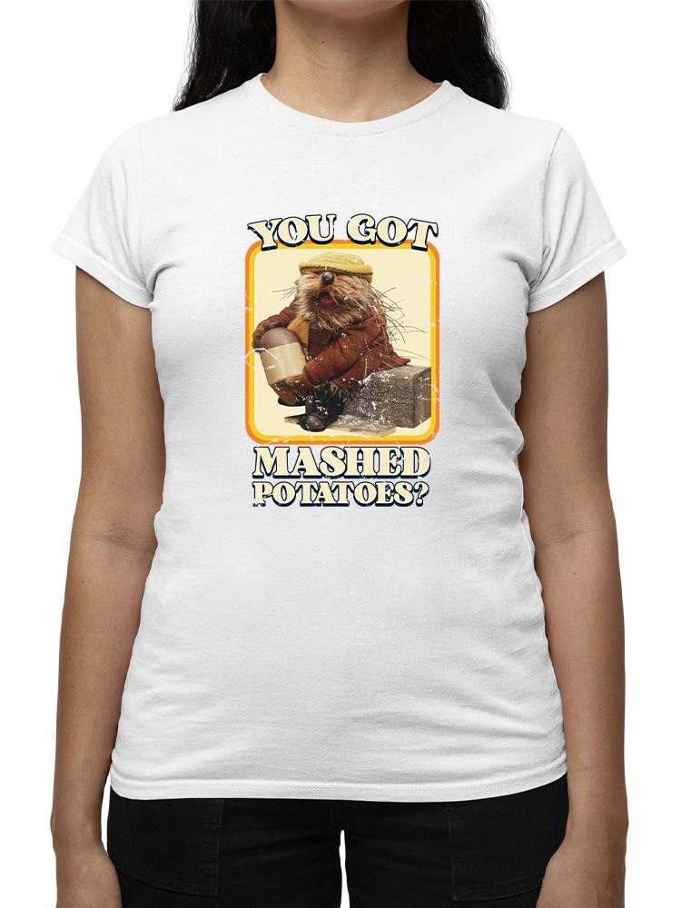 Funny Mashed Potatoes Vintage Graphic Women's T-shirt - Picture 8 of 22