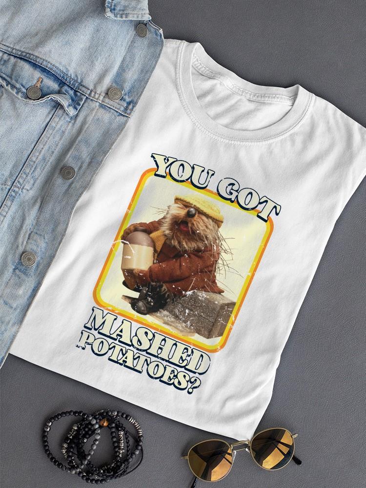 Funny Mashed Potatoes Vintage Graphic Women's T-shirt - Picture 10 of 22