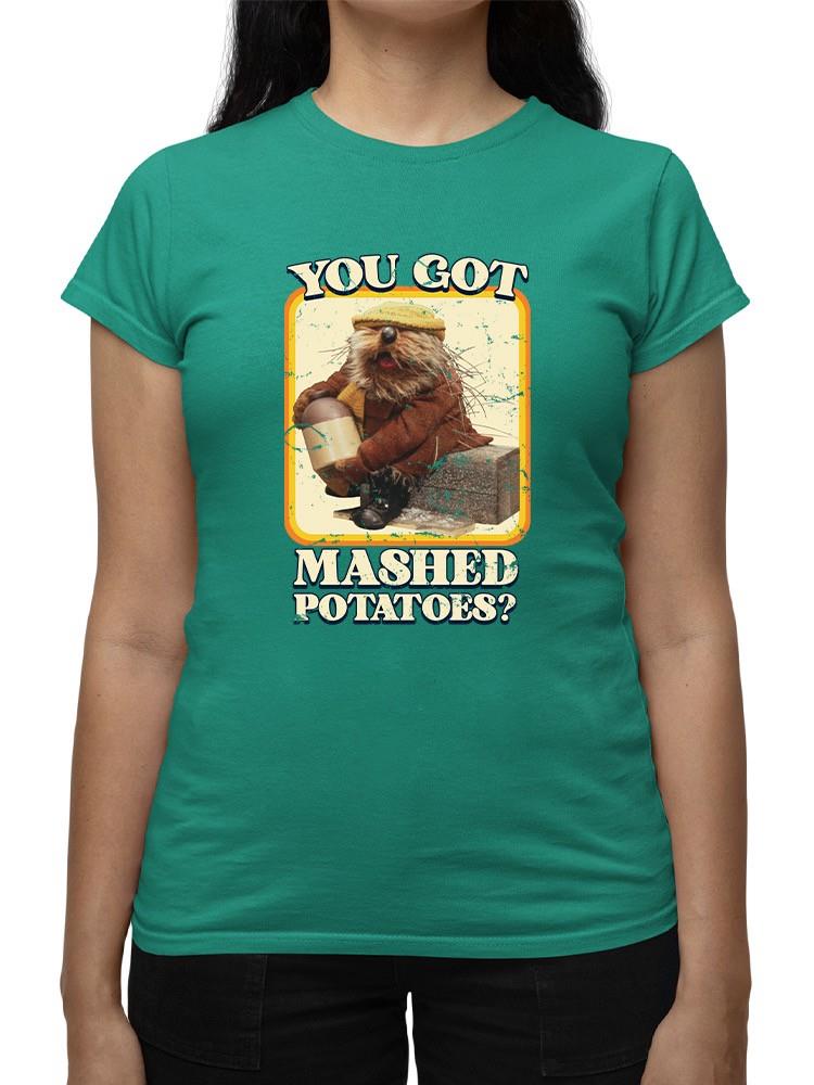 Funny Mashed Potatoes Vintage Graphic Women's T-shirt - Picture 11 of 22
