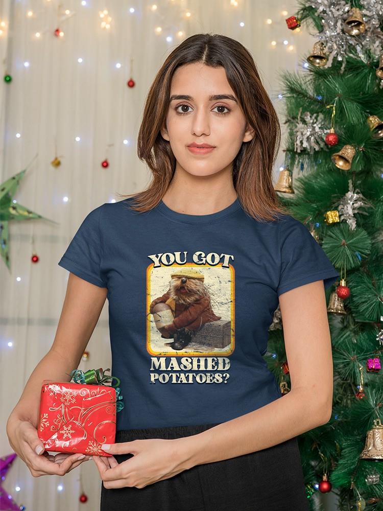 Funny Mashed Potatoes Vintage Graphic Women's T-shirt - Picture 15 of 22