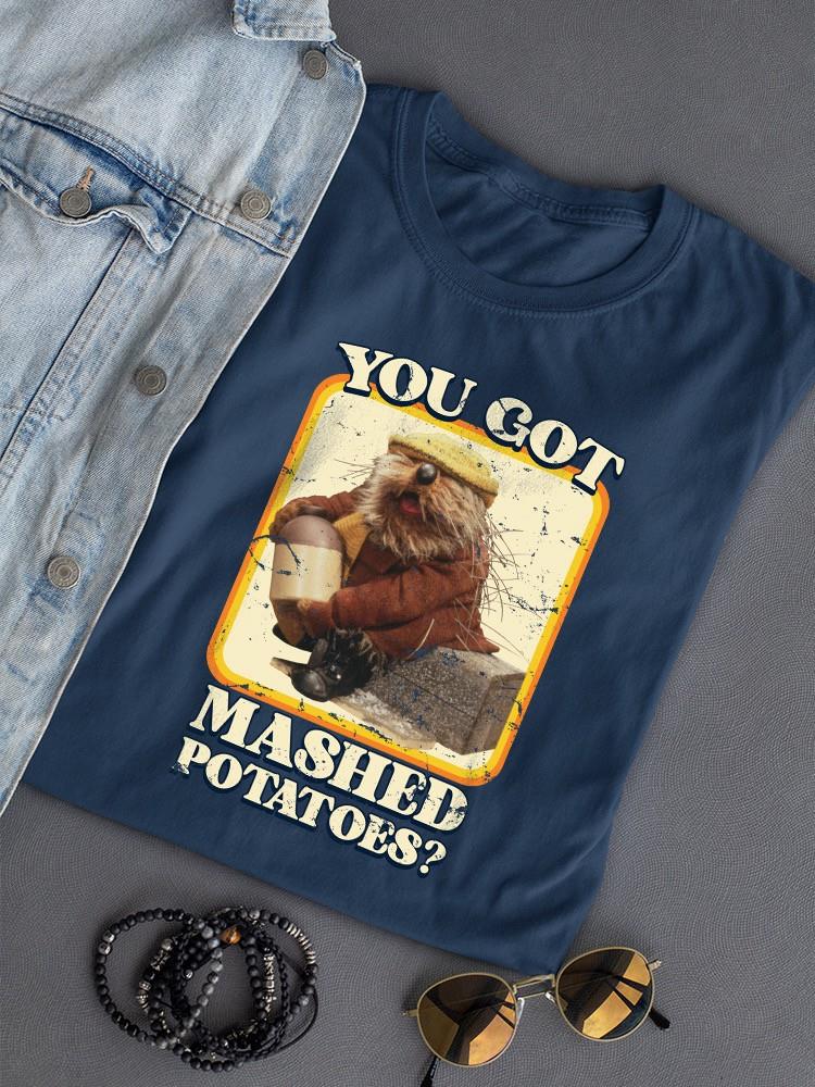 Funny Mashed Potatoes Vintage Graphic Women's T-shirt - Picture 16 of 22