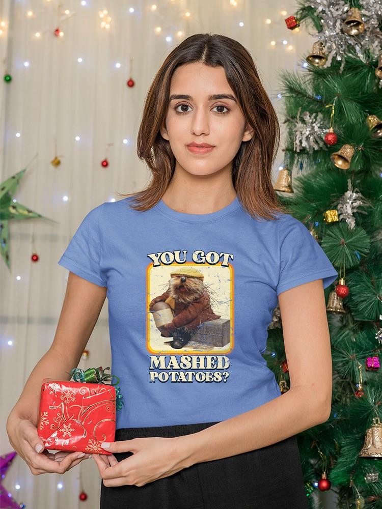 Funny Mashed Potatoes Vintage Graphic Women's T-shirt - Picture 18 of 22