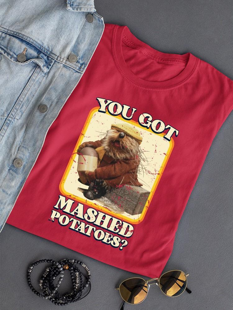 Funny Mashed Potatoes Vintage Graphic Women's T-shirt - Picture 22 of 22