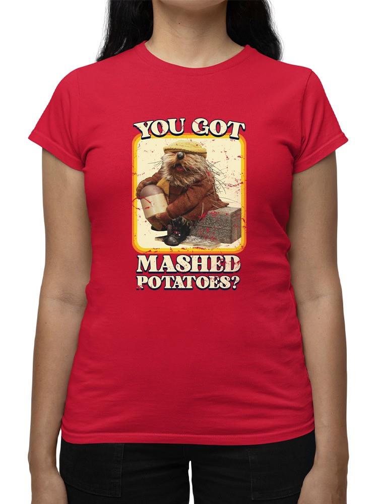 Funny Mashed Potatoes Vintage Graphic Women's T-shirt - Picture 20 of 22