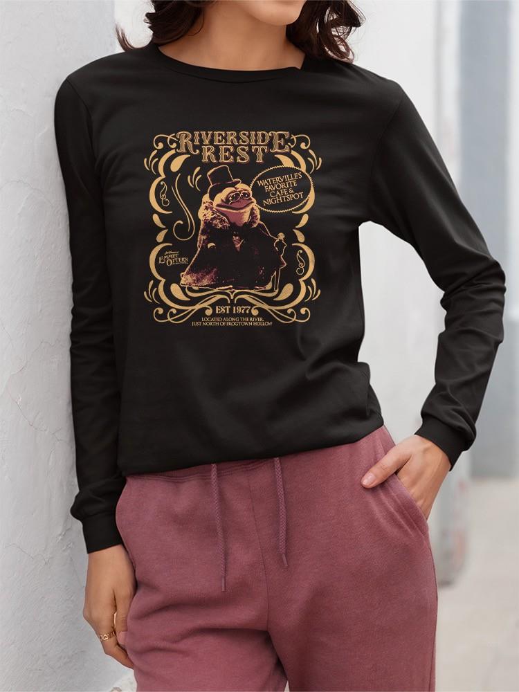 Riverside Rest Vintage Christmas Women's Long Sleeve - Picture 6 of 10