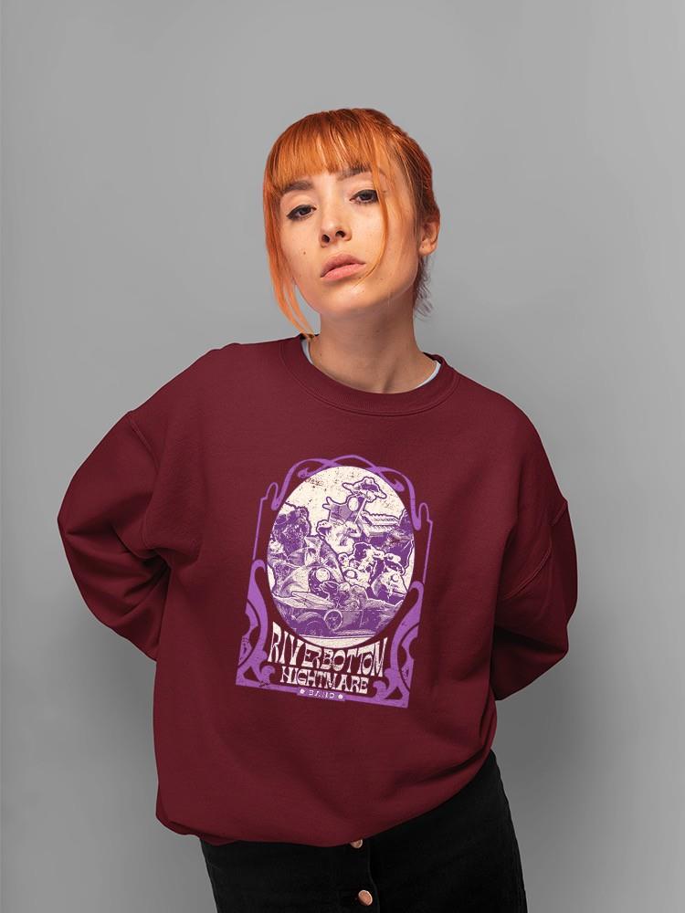 Riverbottom Rock Band Nightmare Retro Graphic Women's Sweatshirt