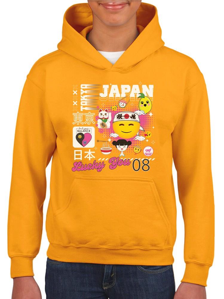 Tokyo Japan Vibrant Icons Cultural Fusion Graphic Youth's Hoodie - Picture 8 of 19