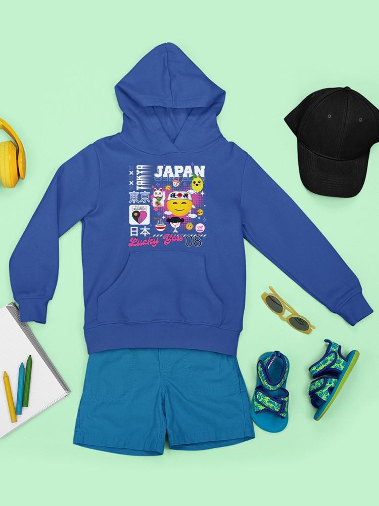 Tokyo Japan Vibrant Icons Cultural Fusion Graphic Youth's Hoodie - Picture 19 of 19