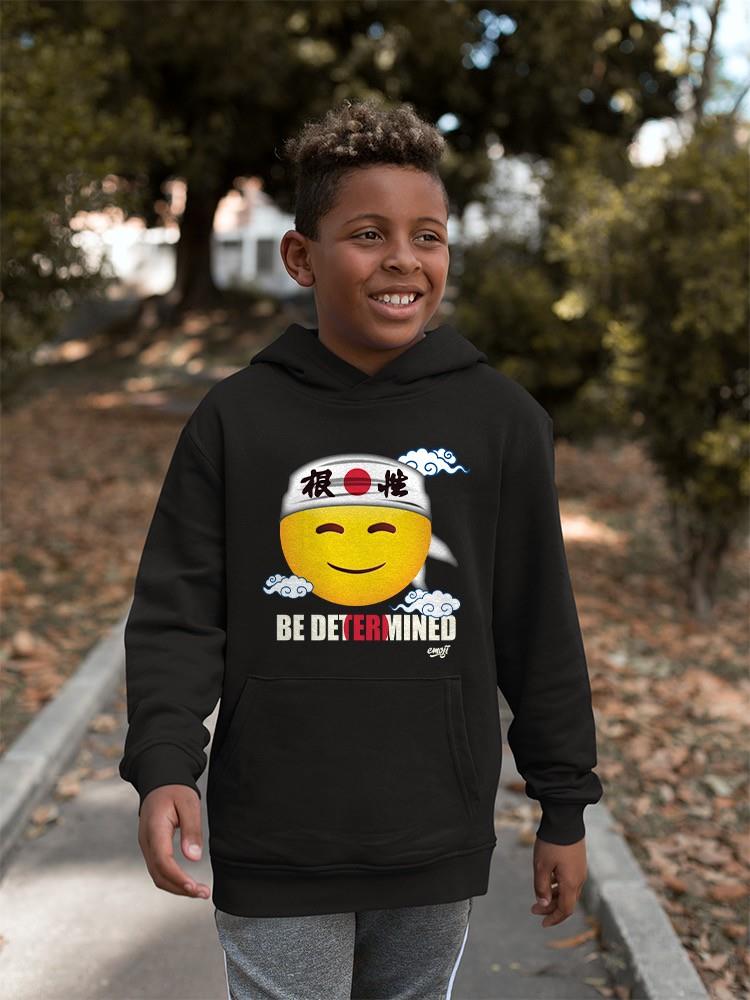 Be Determined Kanji Japanese Motivational Graphic Youth's Hoodie - Picture 6 of 19