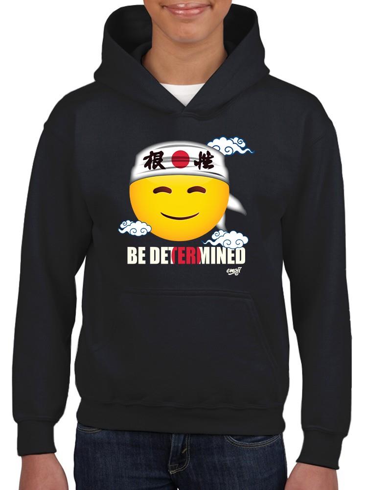 Be Determined Kanji Japanese Motivational Graphic Youth's Hoodie - Picture 5 of 19