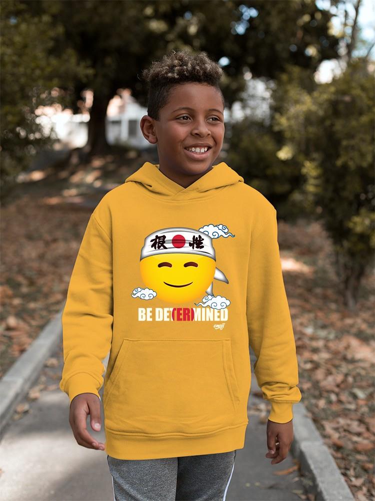 Be Determined Kanji Japanese Motivational Graphic Youth's Hoodie - Picture 9 of 19