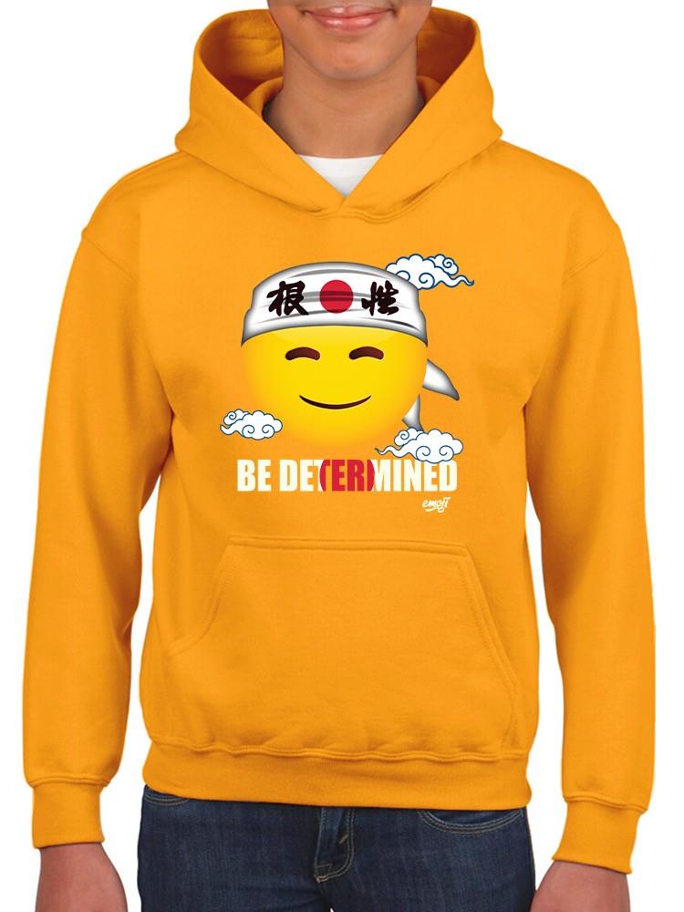 Be Determined Kanji Japanese Motivational Graphic Youth's Hoodie - Picture 8 of 19