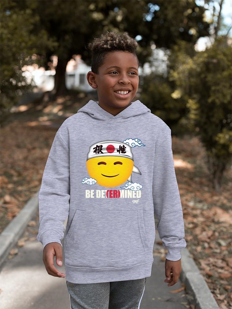 Be Determined Kanji Japanese Motivational Graphic Youth's Hoodie - Picture 12 of 19