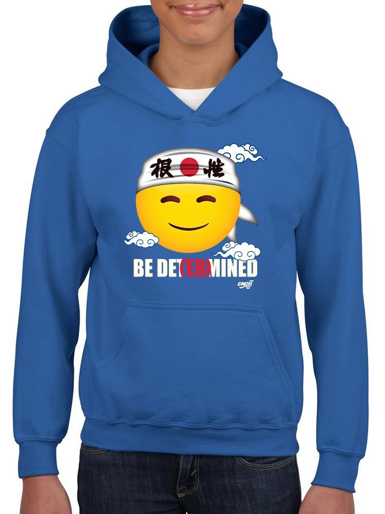 Be Determined Kanji Japanese Motivational Graphic Youth's Hoodie - Picture 17 of 19