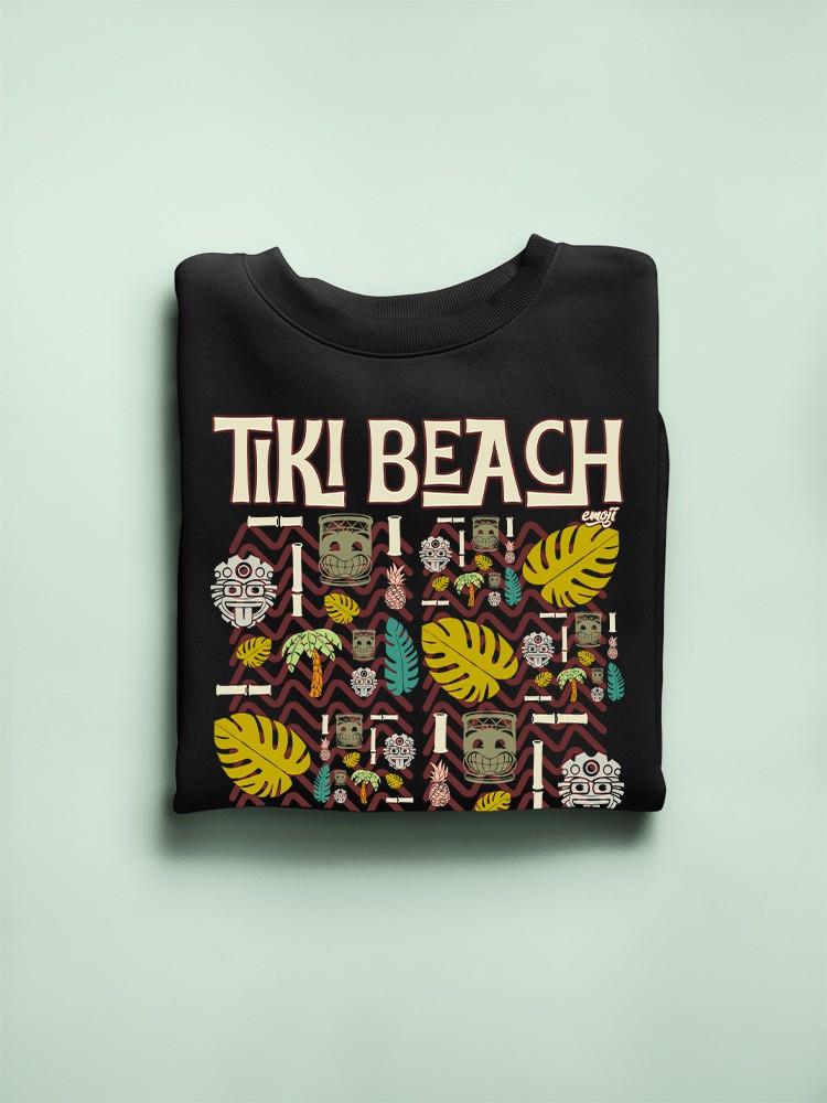 Tiki-Beach Hawaiian Vacation Vibes Graphic Women's Sweatshirt - Picture 7 of 22