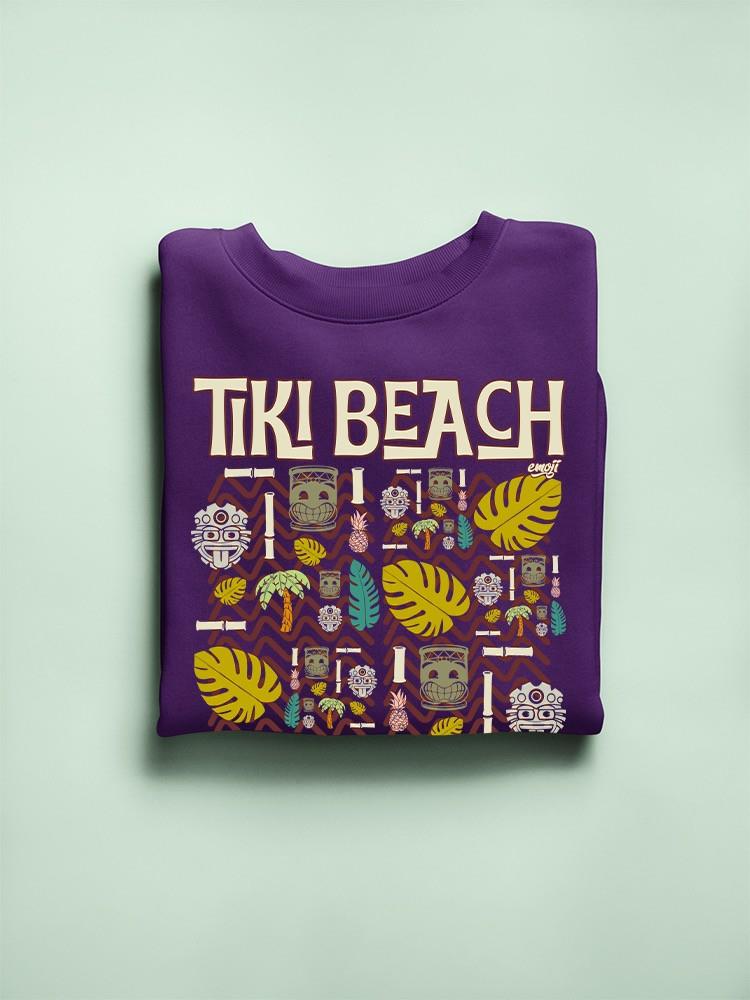 Tiki-Beach Hawaiian Vacation Vibes Graphic Women's Sweatshirt - Picture 10 of 22