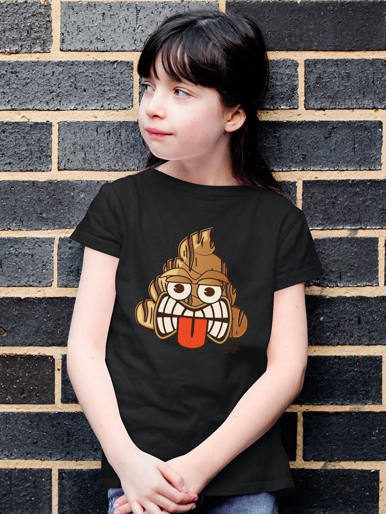 Tiki-Face Funny Tribal Design T-shirt - Produktbild 1