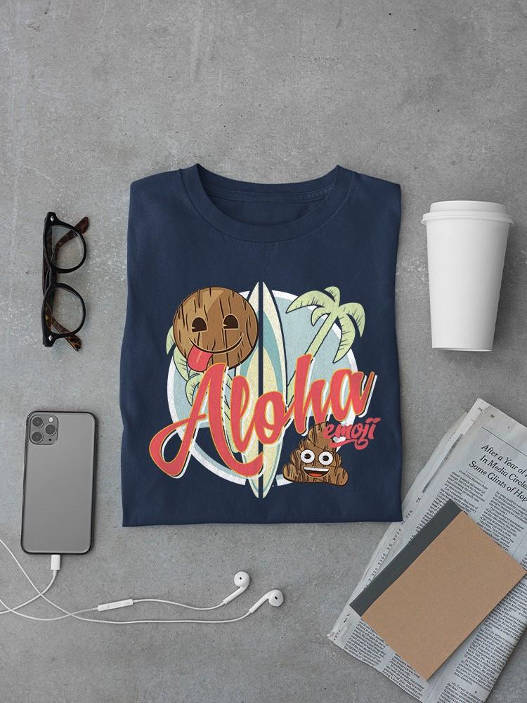 Aloha Tropical Coconut Icon Trendy Graphic Herren Tshirt - Bild 7 von 10