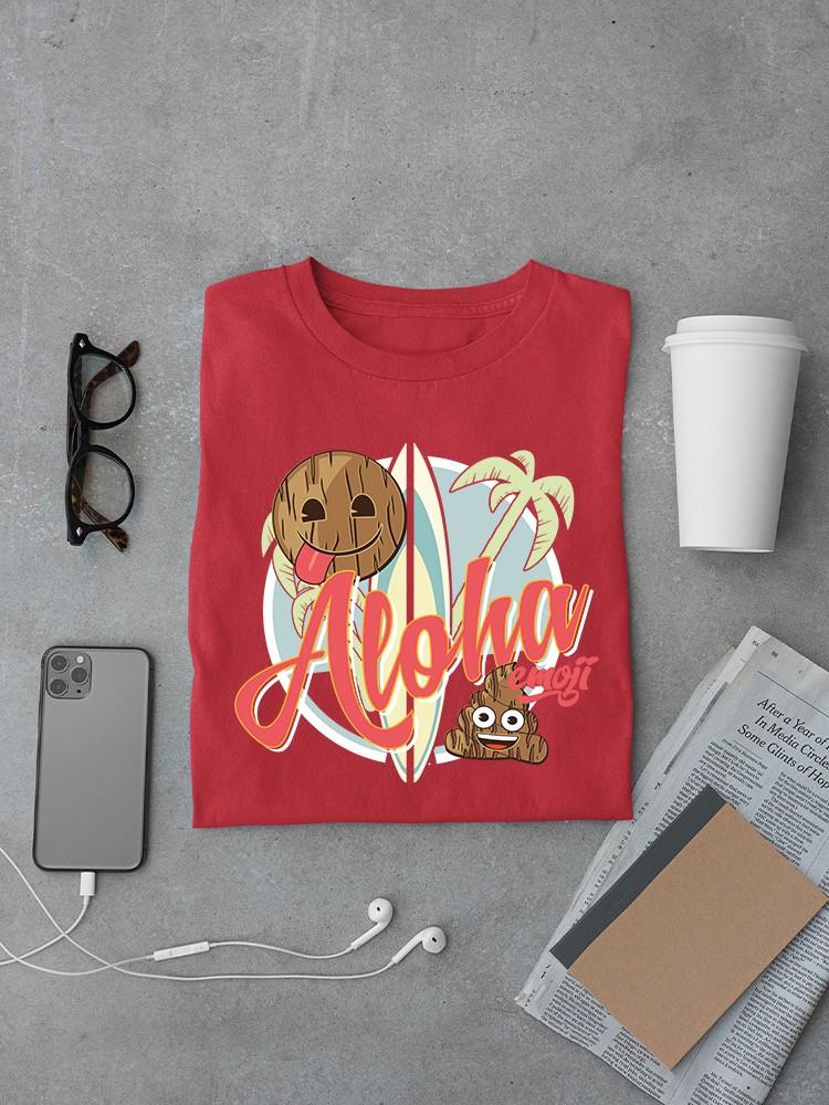 Aloha Tropical Coconut Icon Trendy Graphic Herren Tshirt - Bild 10 von 10