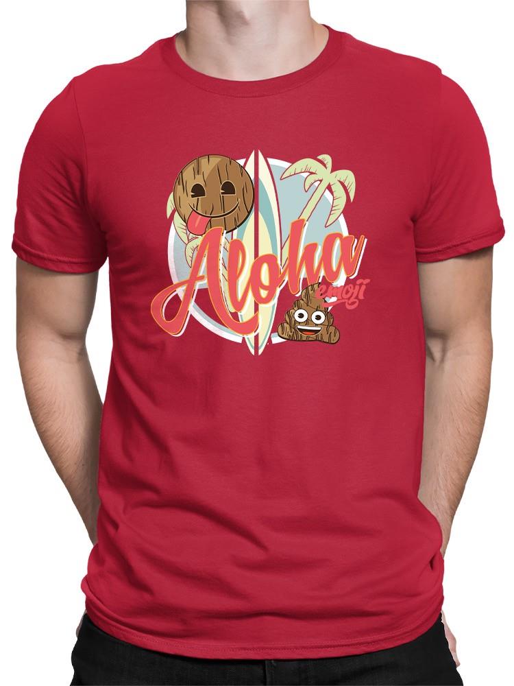 Aloha Tropical Coconut Icon Trendy Graphic Herren Tshirt - Bild 8 von 10