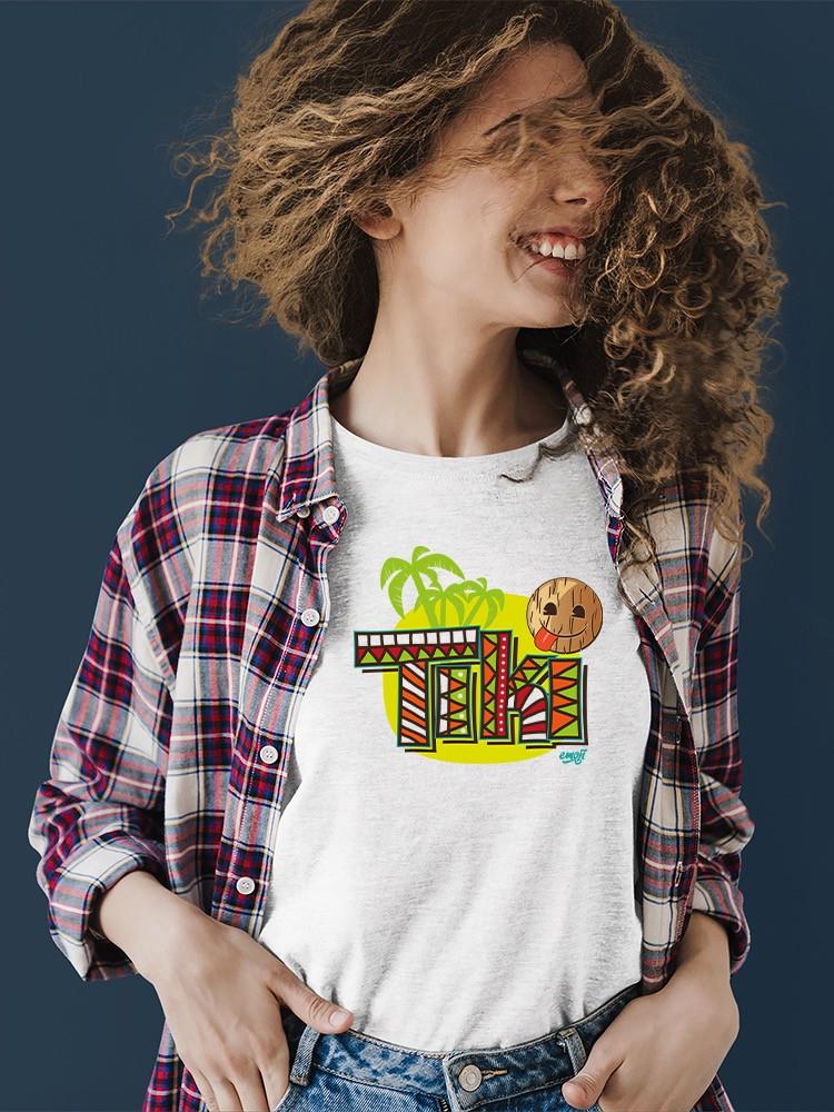 Tiki-Style Hawaiian Luau Party Graphic Women's T-shirt - Bild 6 von 7