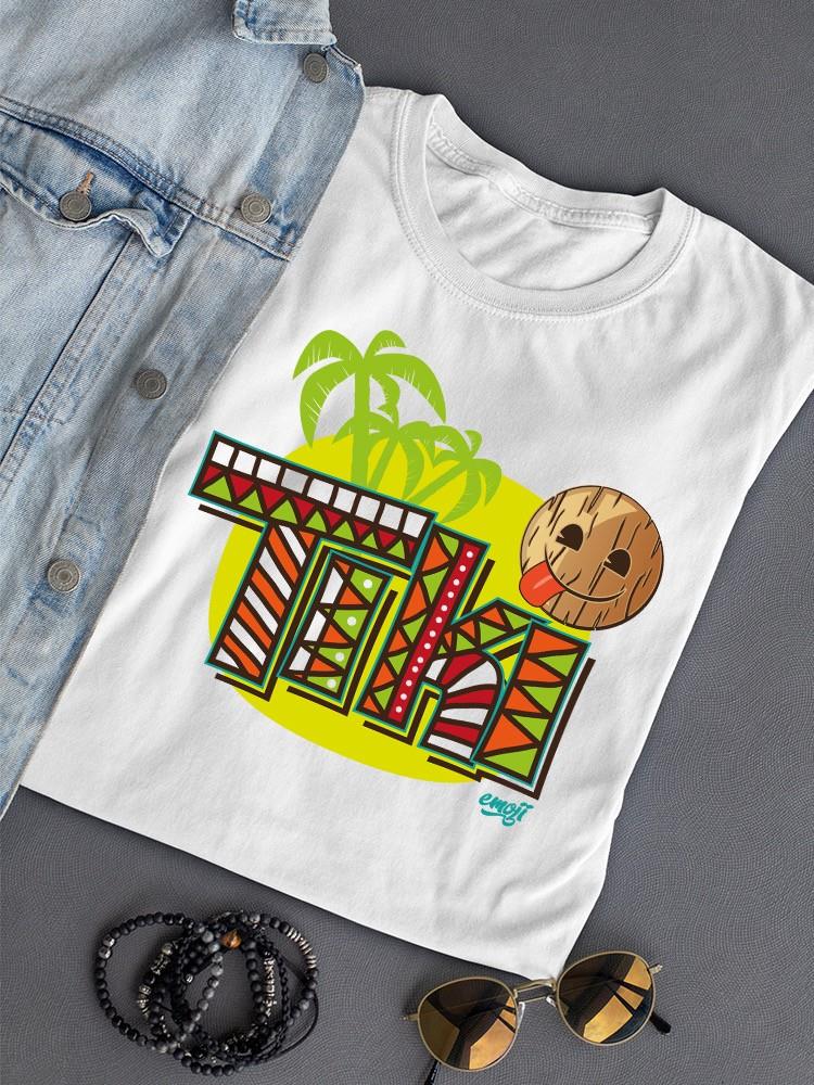 Tiki-Style Hawaiian Luau Party Graphic Women's T-shirt - Bild 7 von 7