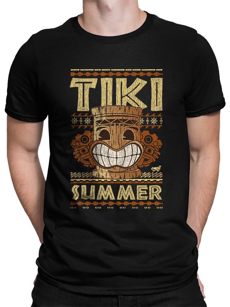 Tiki-Summer Hawaiian Tropical Vibes Men's T-shirt - Picture 5 of 10