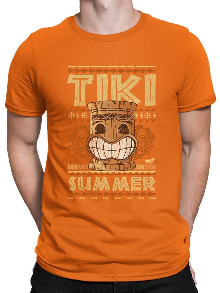 Tiki-Summer Hawaiian Tropical Vibes Men's Tshirt - Picture 5 of 10
