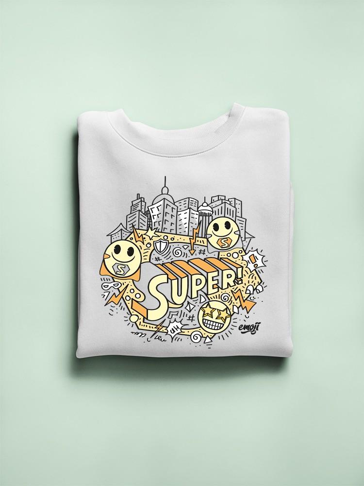 Superhero Fun Starry-Eyed Trendy Graphic Symbol Women's Sweatshirt - Bild 7 von 13