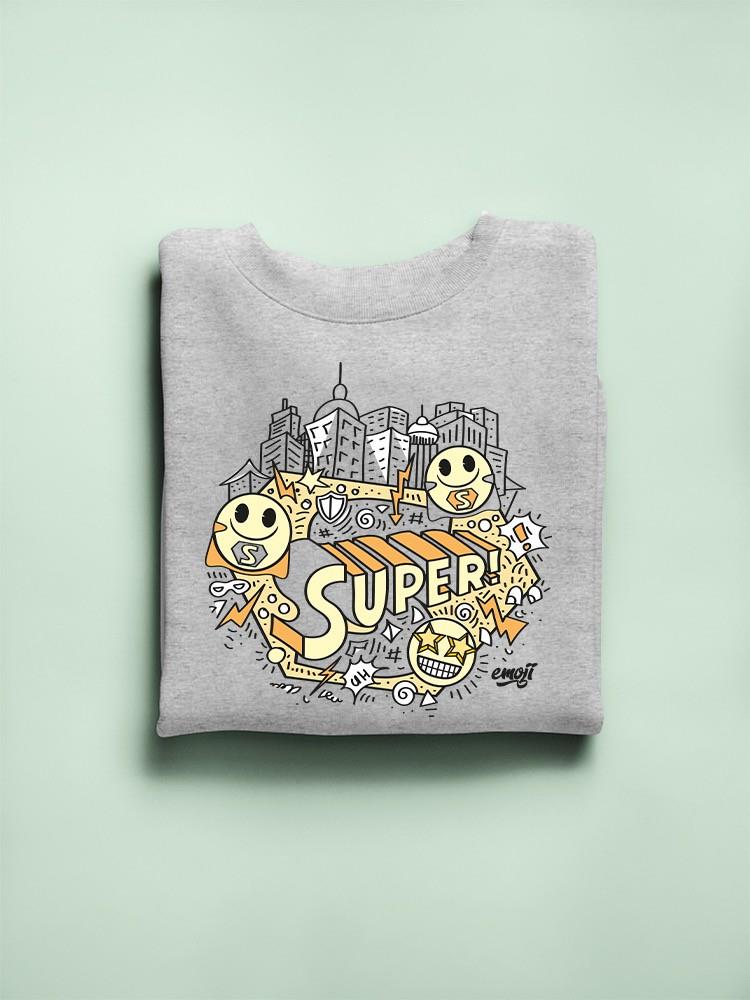 Superhero Fun Starry-Eyed Trendy Graphic Symbol Women's Sweatshirt - Bild 10 von 13