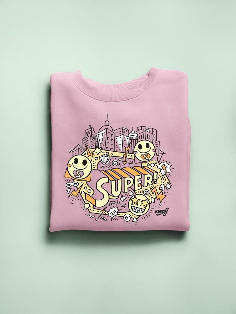 Superhero Fun Starry-Eyed Trendy Graphic Symbol Women's Sweatshirt - Bild 13 von 13