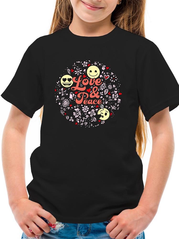 Love And Peace Hippie Trendy Graphic Symbol T-shirt