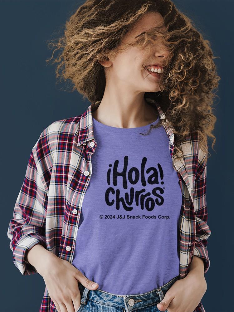 Camiseta para mujer con diseño caprichoso de amante del churro - obra de arte retro temática de bocadillos - Imagen 9 de 13