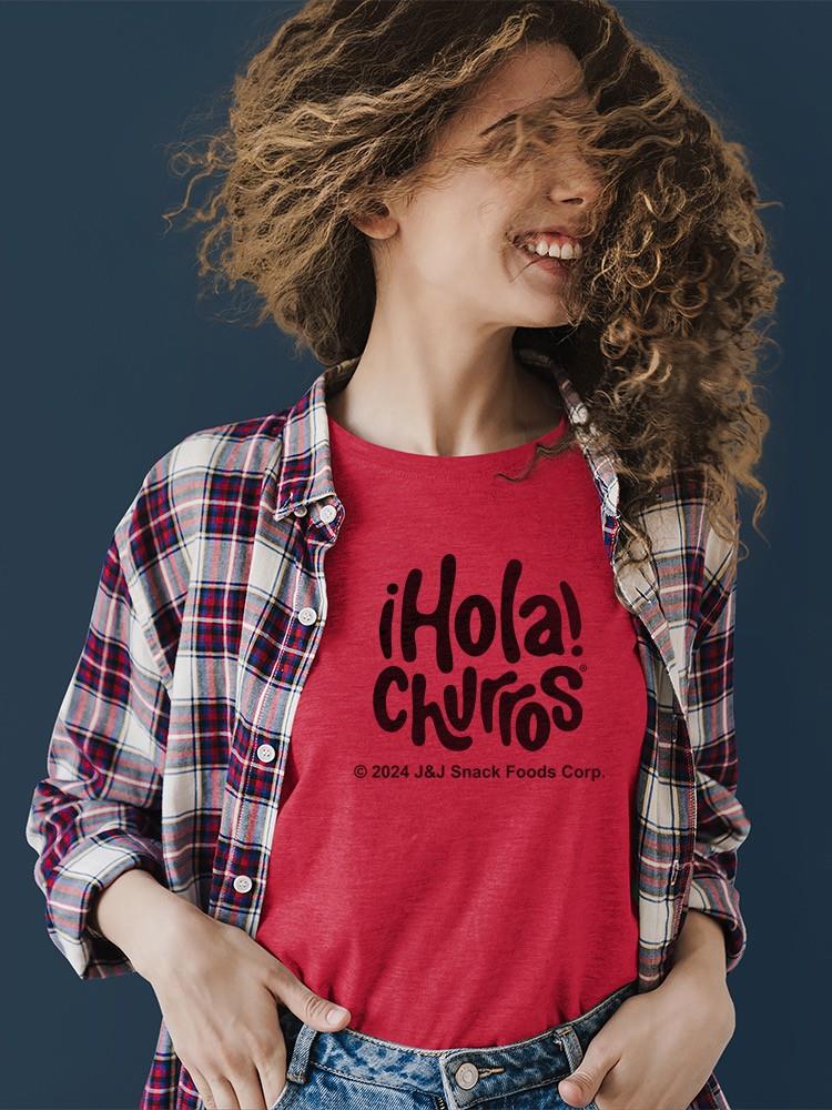 Camiseta para mujer con diseño caprichoso de amante del churro - obra de arte retro temática de bocadillos - Imagen 12 de 13