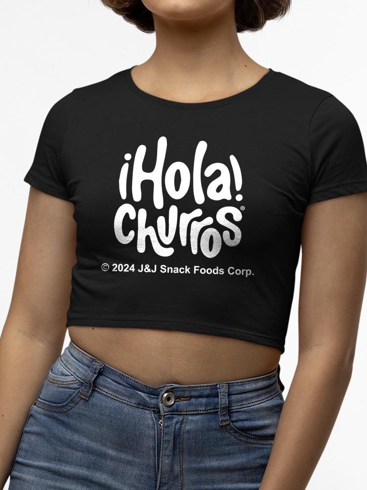 Camiseta corta para mujer con diseño caprichoso de amante de los churros - obras de arte retro temáticas de bocadillos - Imagen 5 de 13