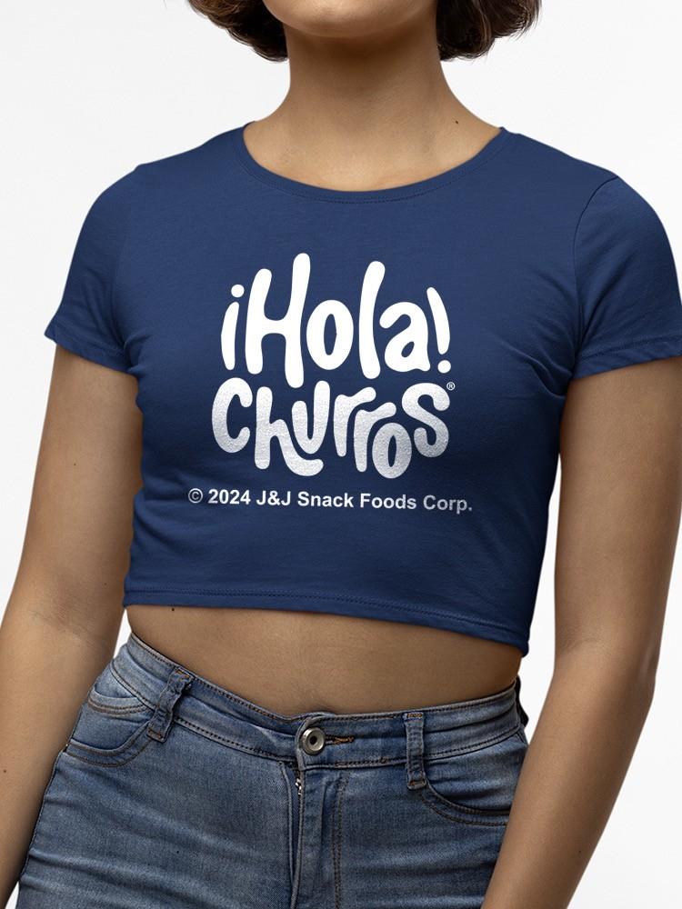 Camiseta corta para mujer con diseño caprichoso de amante de los churros - obras de arte retro temáticas de bocadillos - Imagen 8 de 13