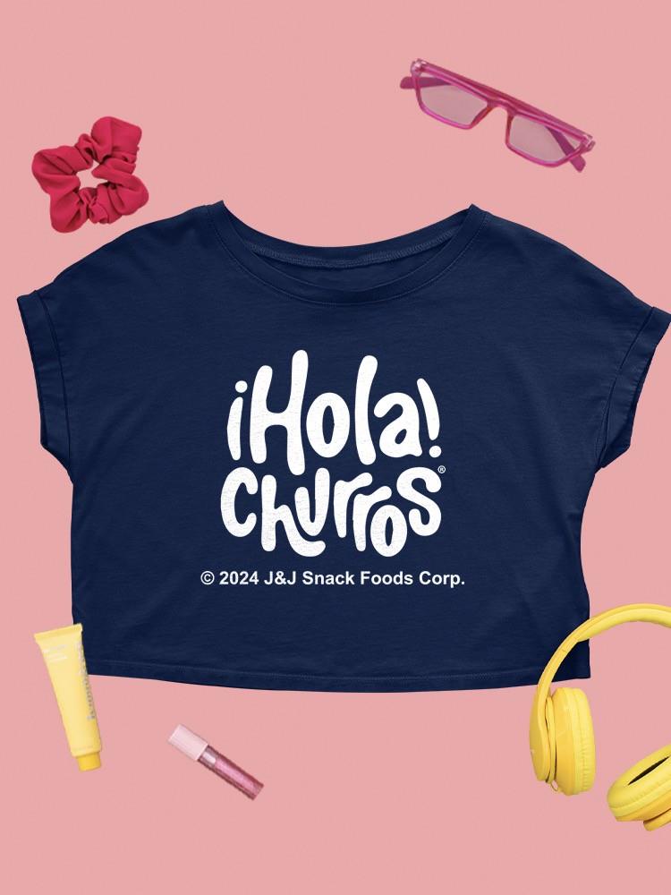 Camiseta corta para mujer con diseño caprichoso de amante de los churros - obras de arte retro temáticas de bocadillos - Imagen 10 de 13